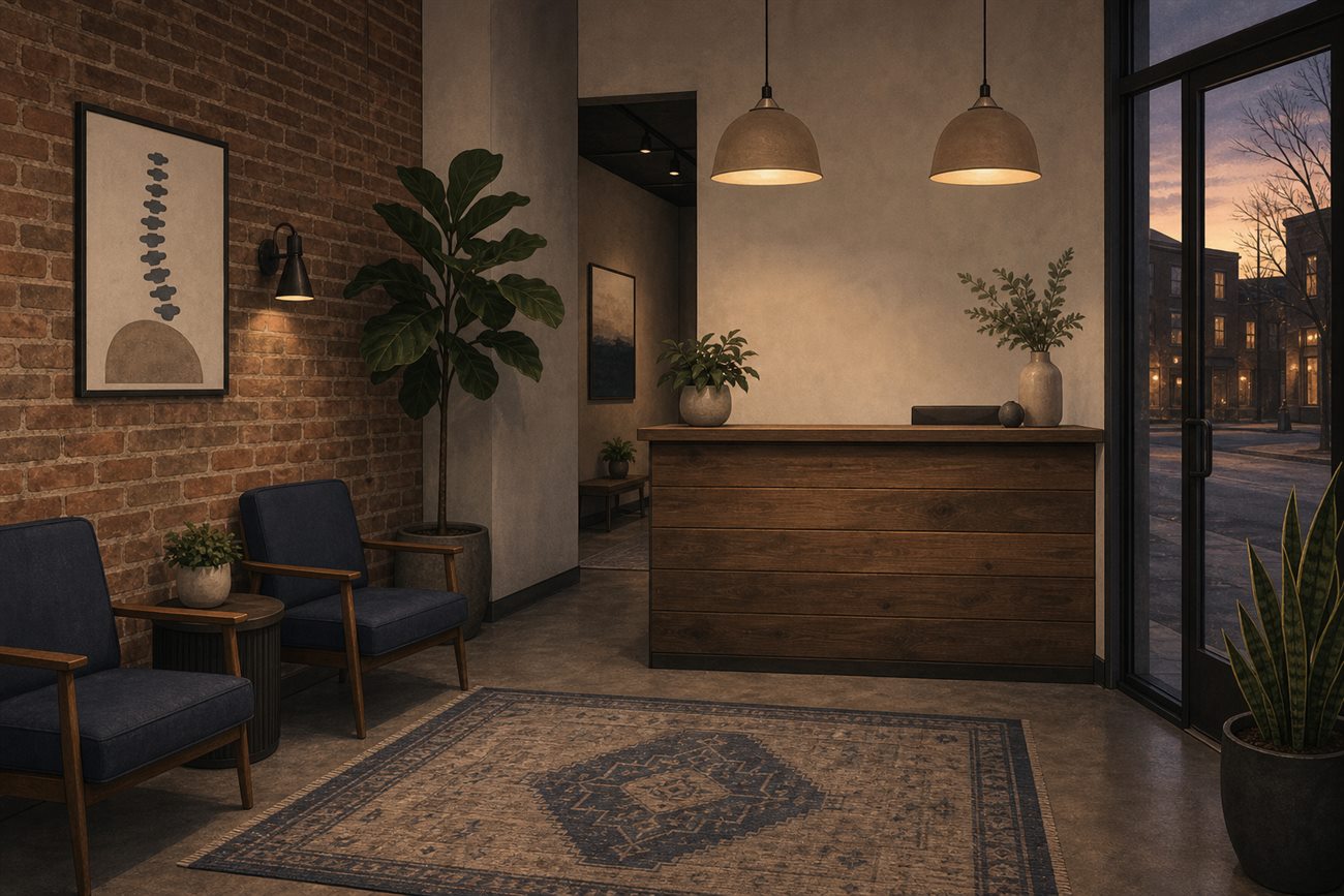 Preferred Chiropractic reception, Suite C on Hamilton Ave SE